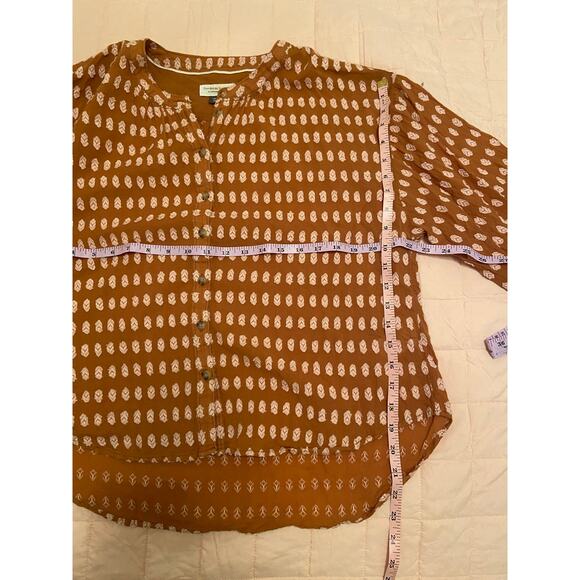 EUC Anthropologie Pilcro Tavi textured cotton top balloon sleeves sz: S - Picture 13 of 13